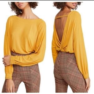 Free People Shimmy Shake Top. Untamed Gold